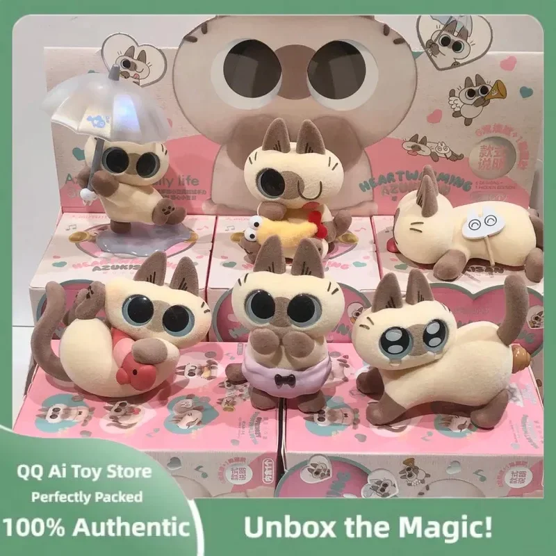 Genuine Azuki Can Azukisan’S Daily Life 1&2nd Series Blind Box Siamese Cat Kawaii Model  Caixa Sorpresa Brithday Kids Gifts - Image 4