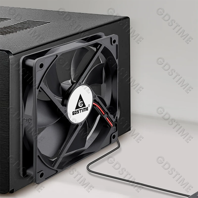 Gdstime 120mm USB Ventola per PC 5V 12V 24V 48V 12cm DC Ventola di raffreddamento senza spazzole 12025 2PIN 3PIN 4PIN Sfera Ventola per case del computer CPU Cooler
