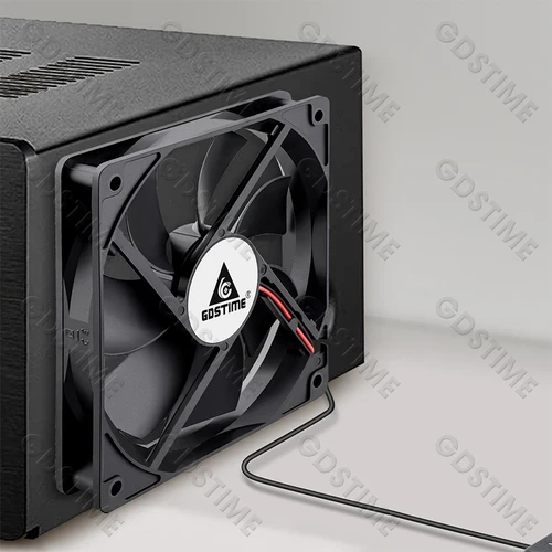 Imagen 2 del producto Gdstime-ventilador USB para PC, 120mm, 5V, 12V, 24V, 48V, 12cm CC, ventilador de refrigeración sin escobillas, 12025, 2 pines, 3 pines, 4 pines, bola, ventilador con cubierta de ordenador, resistente al agua