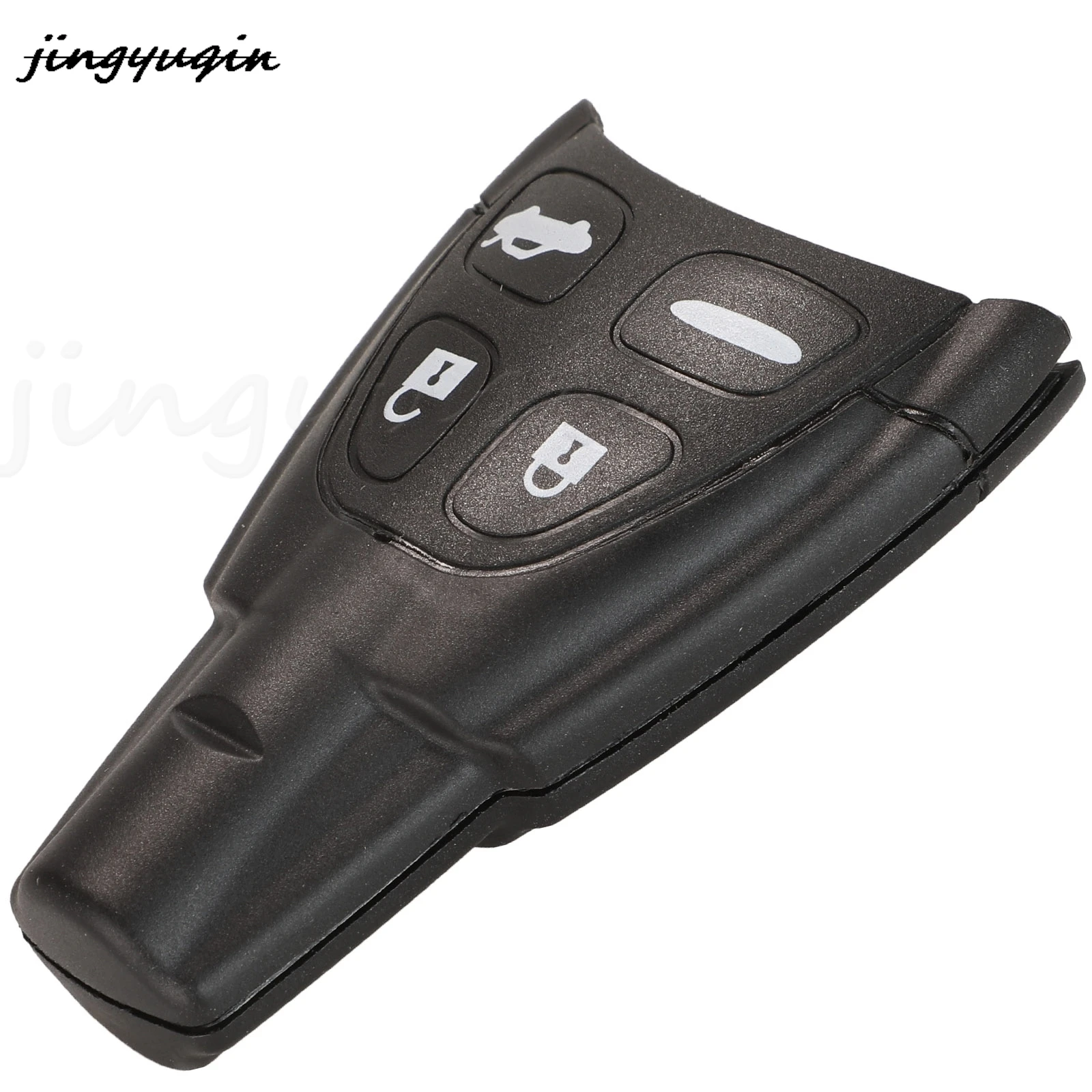 jingyuqin  4 Buttons Replacement Remote Car Key Shell Case Fob For Saab 9-3 93 2003-2007 With Wt47t/HU100 Blade Option