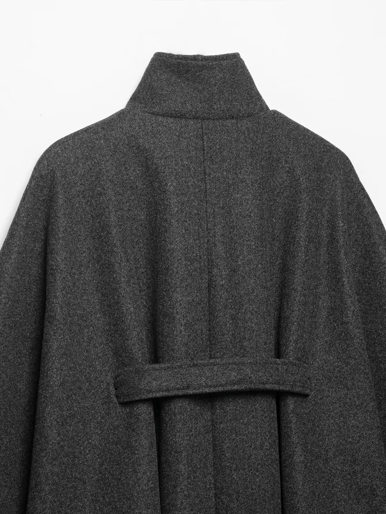 TFMLN Damen Wollmantel mit Gürtel 2026 Herbst Stehkragen Knopf Langarm Jacke Damen Street Chic Oberbekleidung – Detail 9