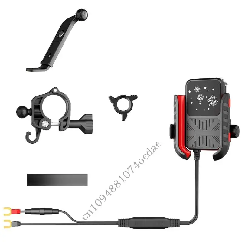 

Heavy Duty Waterproof Adjustable Motorcycle Phone Mount Bracket Stand With 20W Quick Function For Bike Navigation