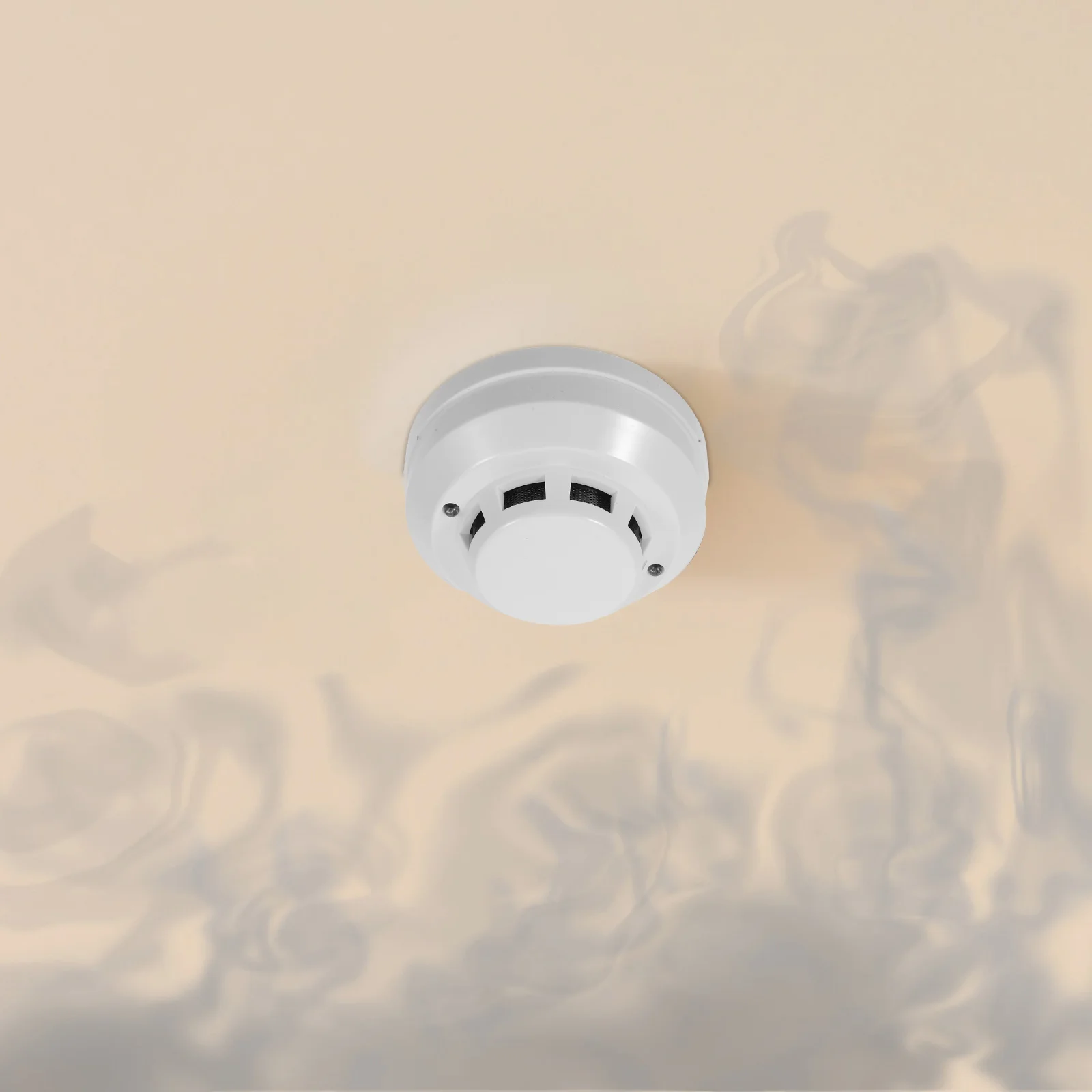 Photoelectric Wired Smoke Hardwired Fire Alarm Ceiling Wall Mount Fire Safety Device for Home Commercial