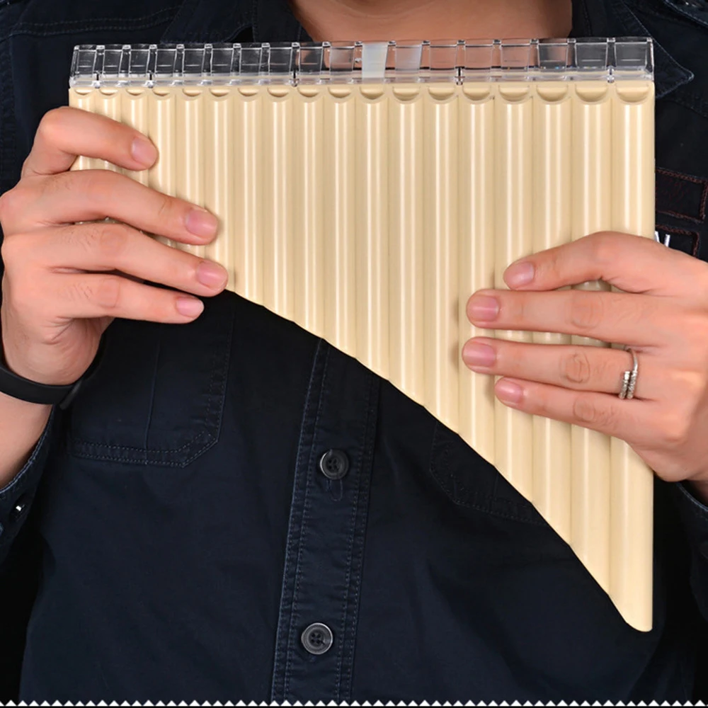 

18 Pipes Pan Flute C Key Panpipes Pan Pipes with Mouthpiece Wind Instrument for Students Beginners with Carrying Bag 2025 New