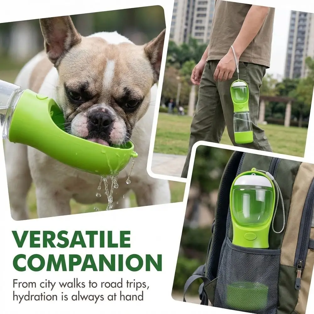 

3 in 1 Pet Outdoor Companion Cup Leak Proof Portable Dog Food Dispenser Plastic Pet Water Grain Cup Outdoor Activities