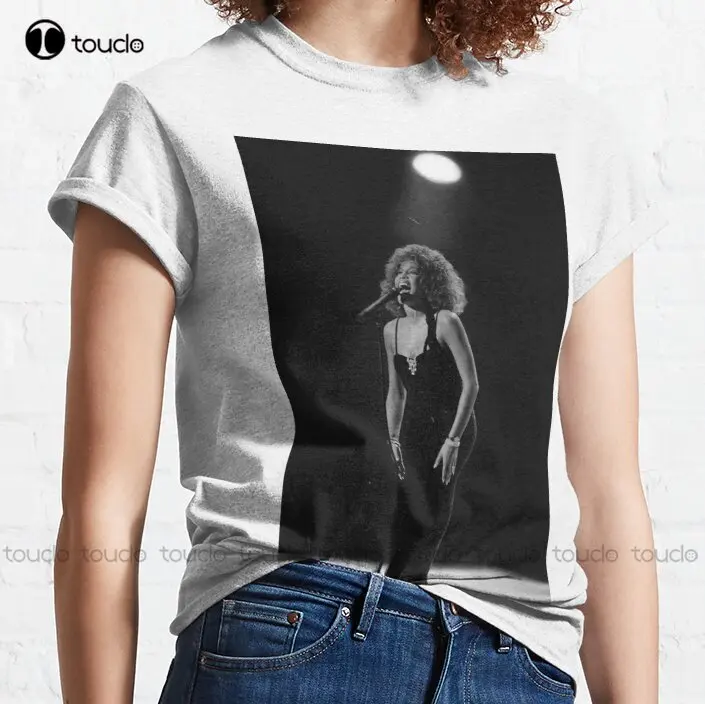 Whitney Houston Classic T-Shirt Shirts Men Custom Aldult Teen Unisex Digital Printing Tee Shirts Xs-5Xl All Seasons New Popular