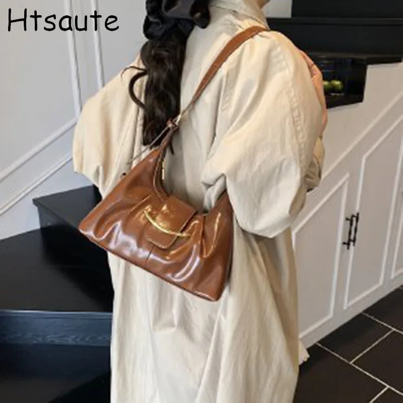 

Korean Fashionable Women Bag Hot Sale New Handbag Vintage Underarm Bags Elegant Simple Handbags Versatile Shoulder Bags bolsos