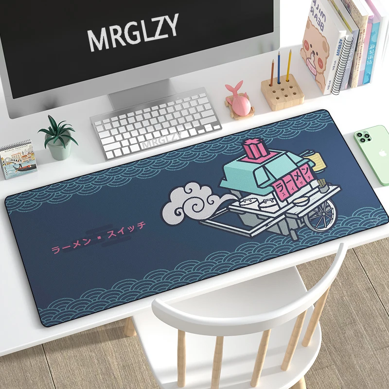 

Cartoon Sushi MousePad Large Rubber Keyboard Mousepad DeskMat XXL Japanese Style Multi-size Gaming Accessories Mouse Pad for LOL