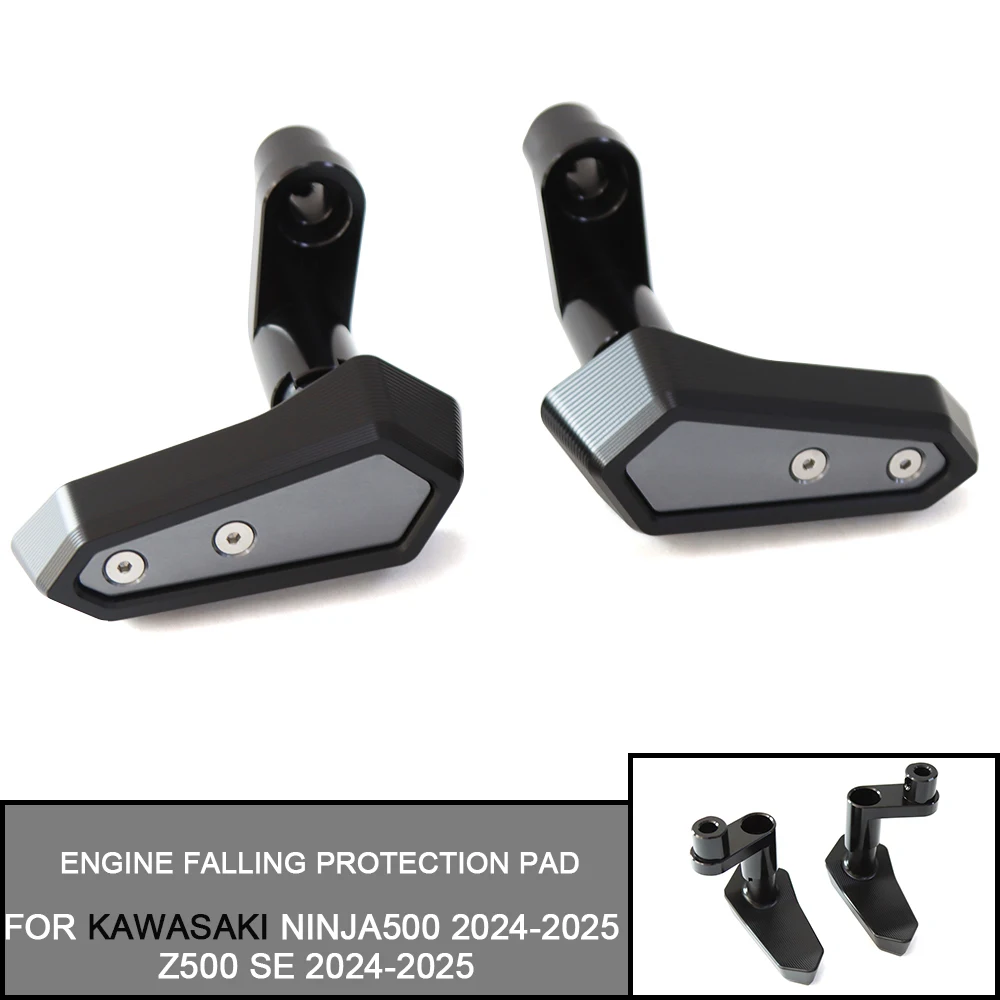 

For KAWASAKI NINJA500 2024-2025 Z500 SE 2024-2025 Motorcycle Frame Sliders Crash Protector Engine Falling Protection Pad