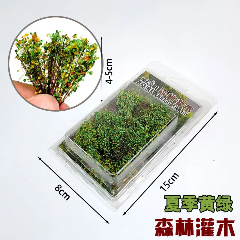Simulated Shrub Grass Model Miniature Bushes Vegetation Materials for Making Sand Table Scene Layout Decoration Materials 1Box