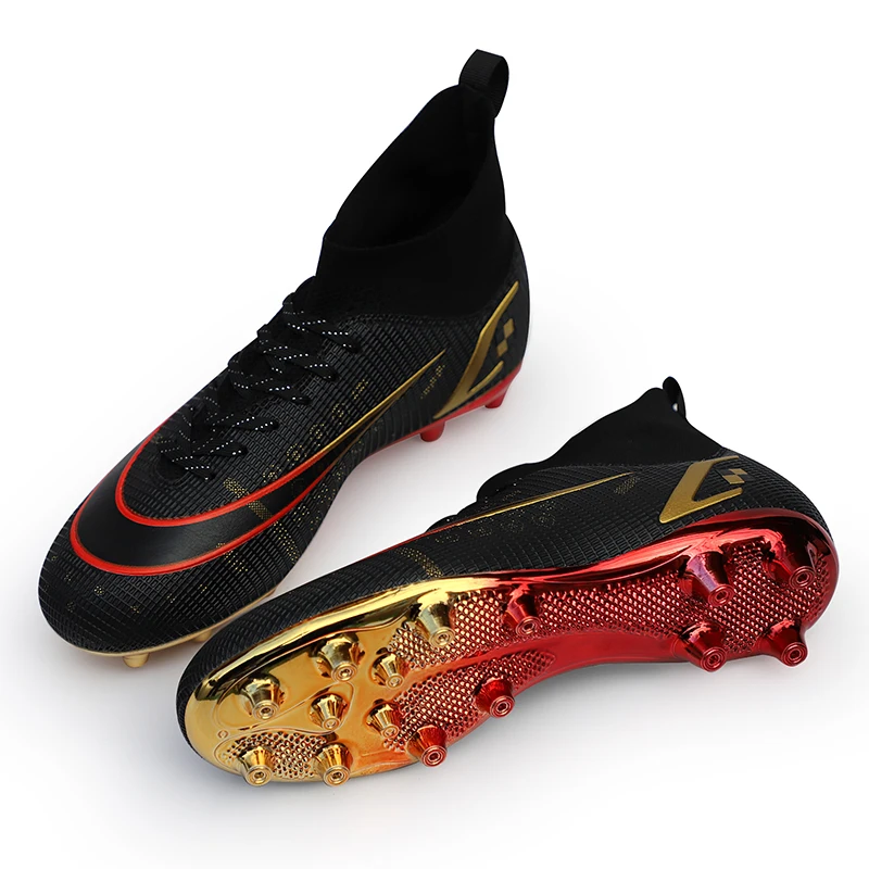 New Men's Top Quality Footboot Boots Training Sport Footwear Cleats Grass High-quality Ultralight Adult Non-Slip Sport Futsal