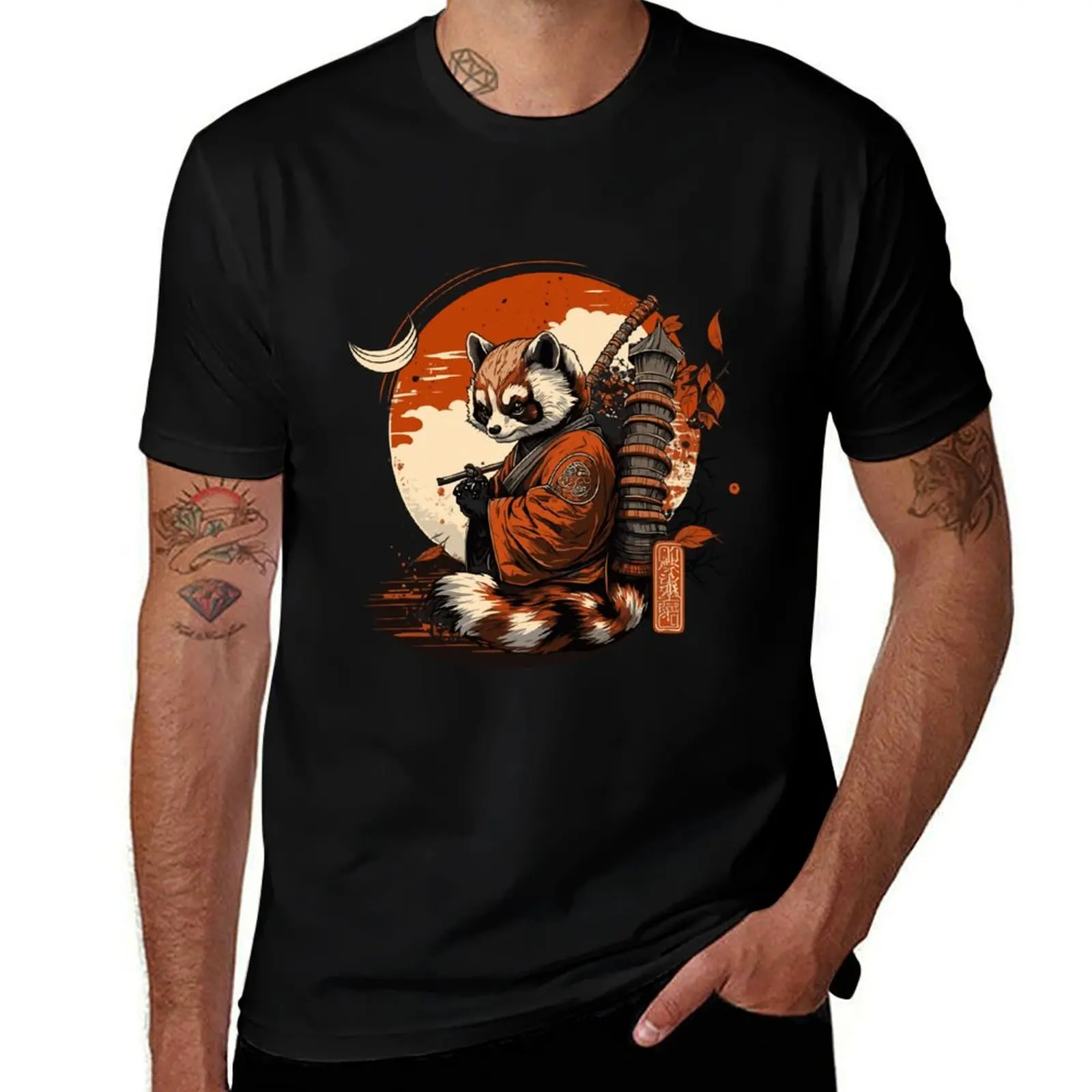 baka red panda 5 T-Shirt cotton tshirt 100% T-Shirt
