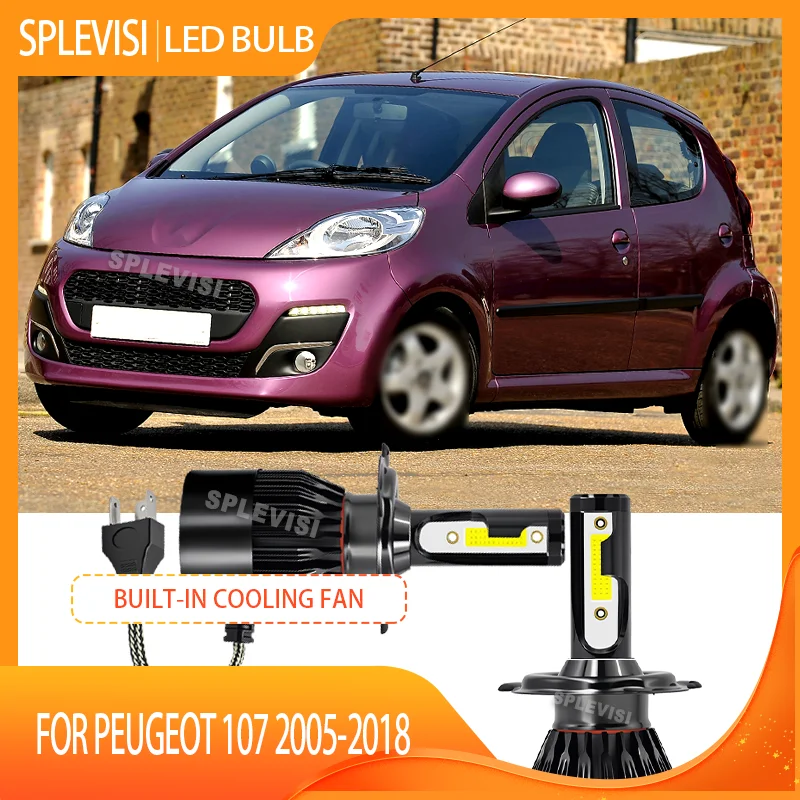 

All-in-One LED Bulb Kit: Wires, Fan, Simple Installation Included For PEUGEOT 107 2005-2011 2012 2013 2014 2015 2016 2017 2018