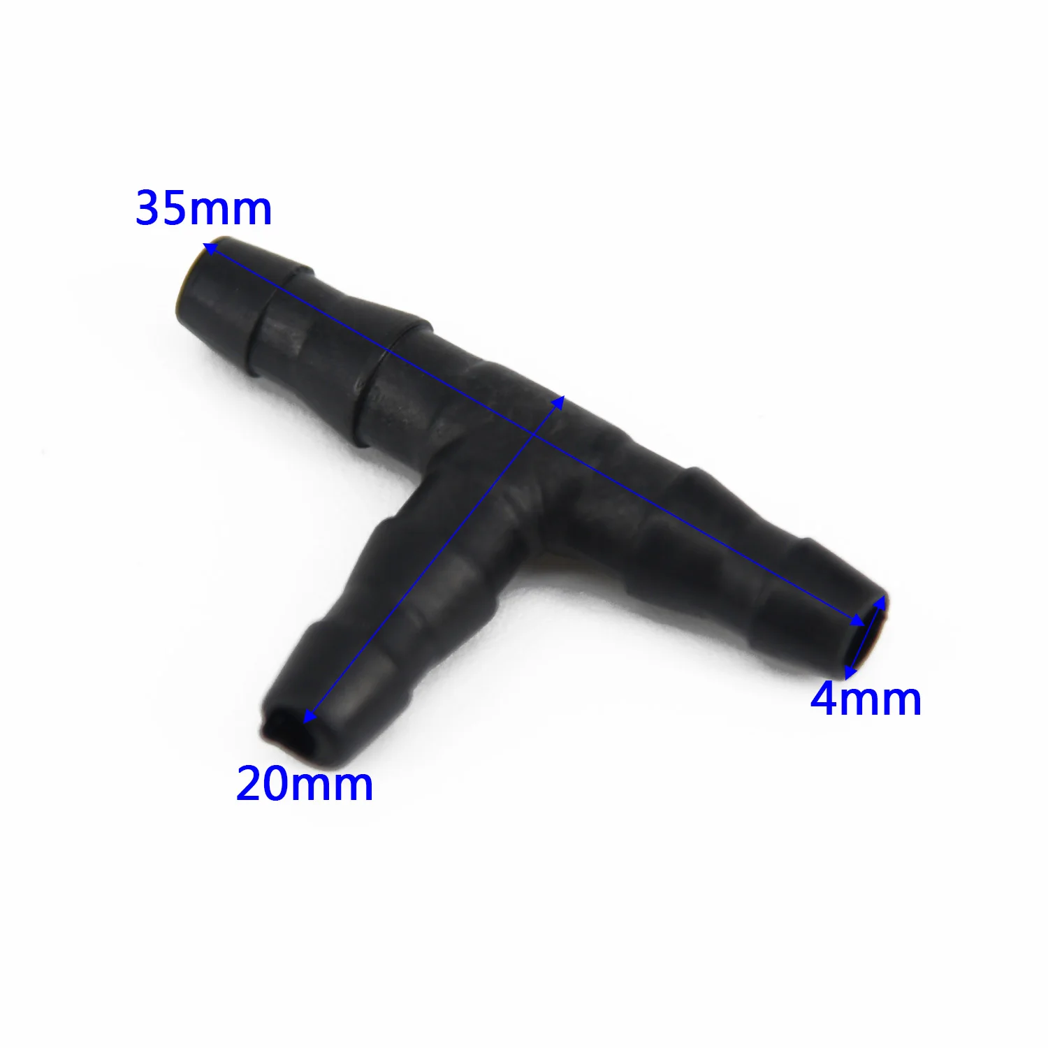 Plastic Tee Connector Pack 50pcs for Drip Irrigation Systems Compatible with Standard 4mm and 7mm Tubing Sizes