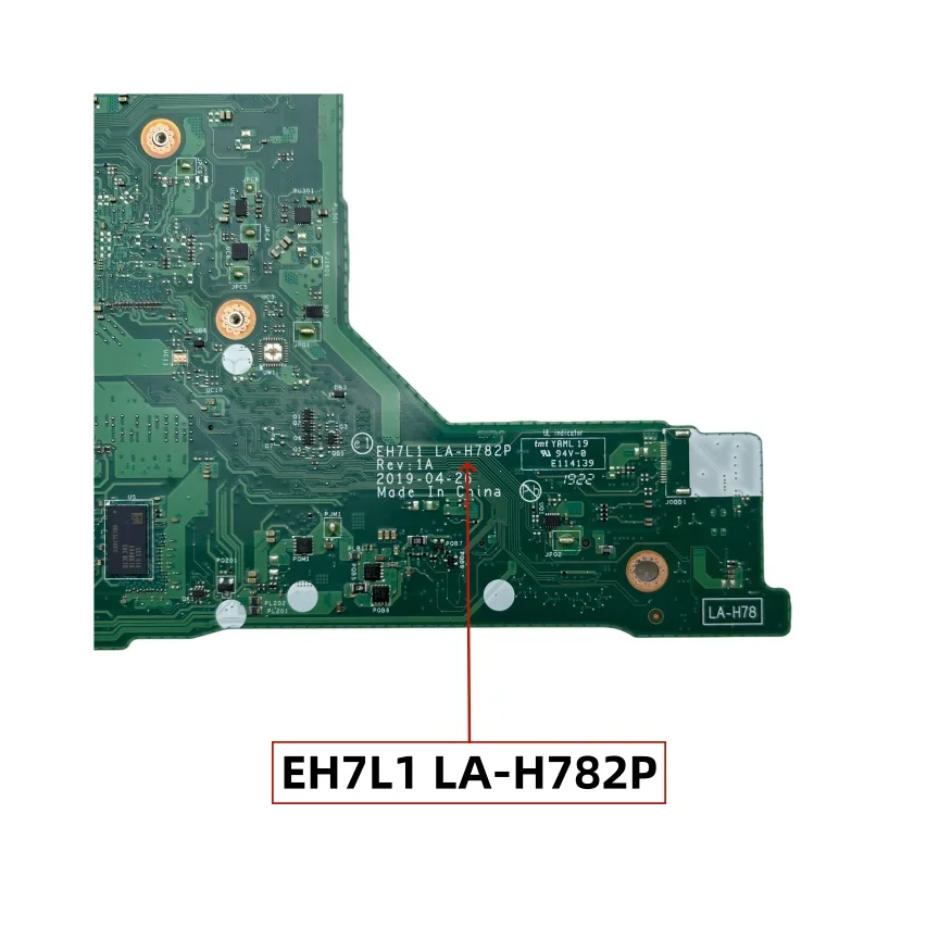 EH7L1 LA-H782P para la placa base del ordenador portátil Acer Aspire A315-51 A315-54K con CPU i3-6006U i3-7020U i5-6200U 4GB-RAM DDR4 NBHEE11002