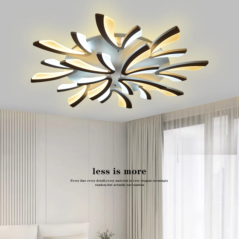 

LED Ceiling Lamp Living Room Light Modern Acrylic Bedroom Lighting Fixtures AC90/260V Creative Dandelion Design Dining Room Lamp