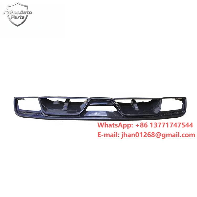 

Carbon Fiber Rear Lip For Mustang Carbon Fiber Rear Bumper Diffuser Quad Tips 2015