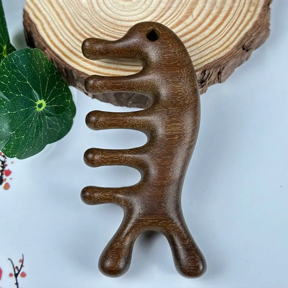 

Расслабляющая меридианная массажная расческа для кожи головы, антистатическая расческа для волос из сандалового дерева, удобный массажер для гладких волос, меридиан для кожи головы