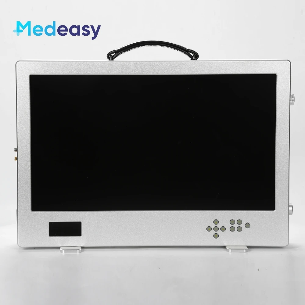 24 Inch Full HD Endoscope Camera with Monitor and 80W Led Light Source Portable Medical Endoscopy System Unit