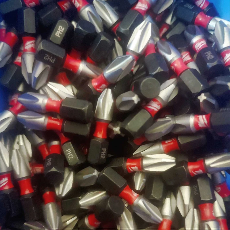 Imagem -04 - Milwaukee Ph2 25 mm Brocas Impacto tipo Broca para Chave de Fenda Elétrica Fixa Resistência ao Desgaste Ferramenta Elétrica Acessório