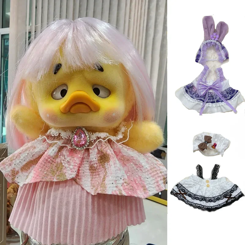 Conjunto de muñeca de algodón de 20cm, vestido de princesa, linda muñeca de 20cm, cambio de ropa para pato molesta