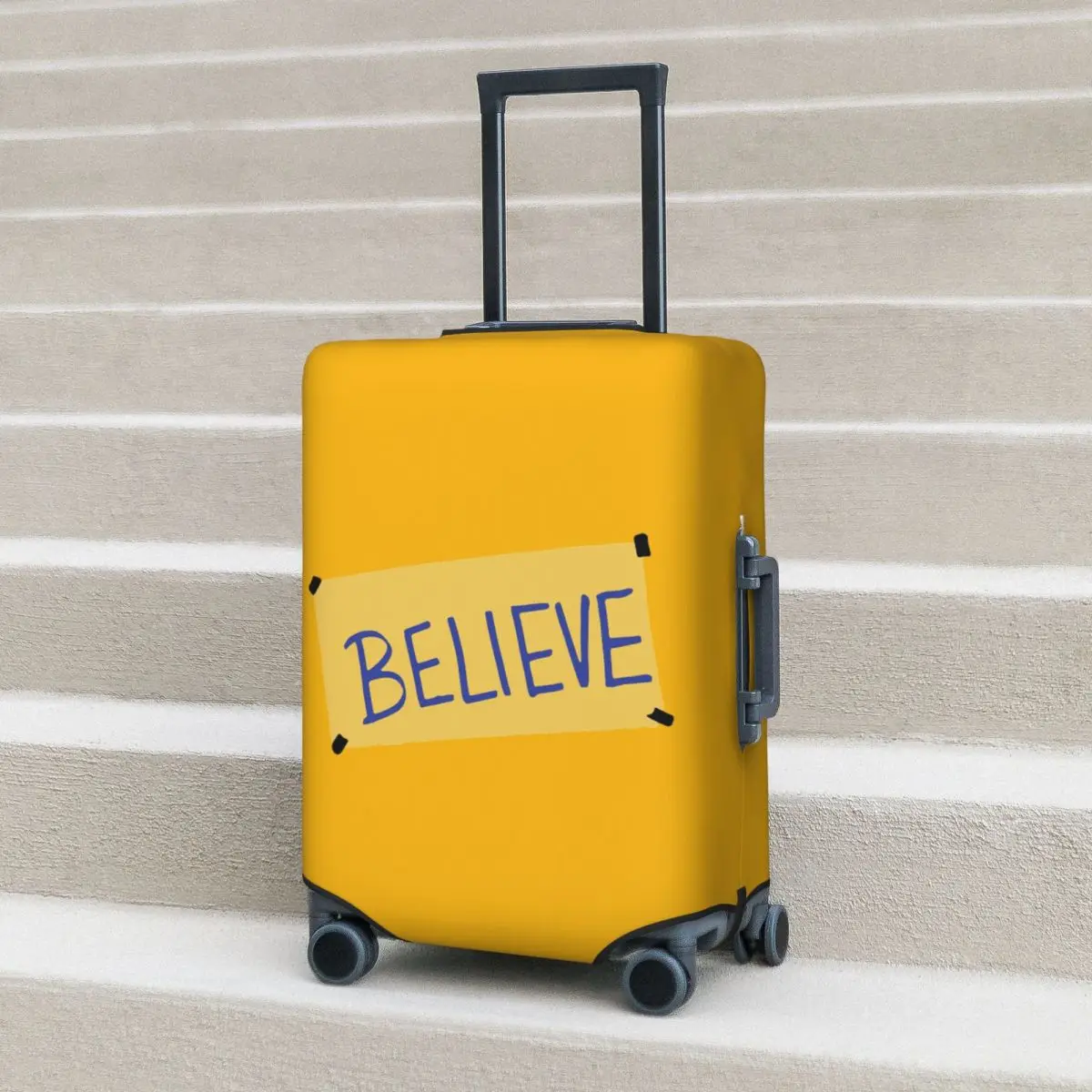 

Защитный чехол для чемодана BELIEVE-TED, эластичные защитные чехлы для багажа для путешествий на 18–32 дюйма