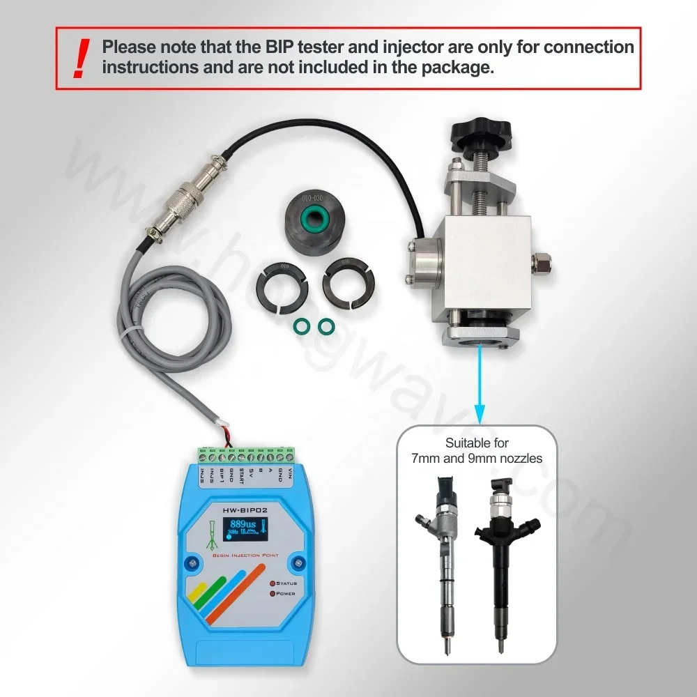 For Diesel Common Rail Injector BIP Response Time Tester Oil Collector Repair Tool Set