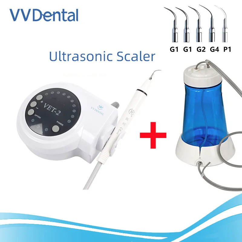 

Dental Equipment Ultrasonic Piezo Scaler With Auto-water Supply System And Handpiece Tips For Dentistry Teeth Cleaning Whitening