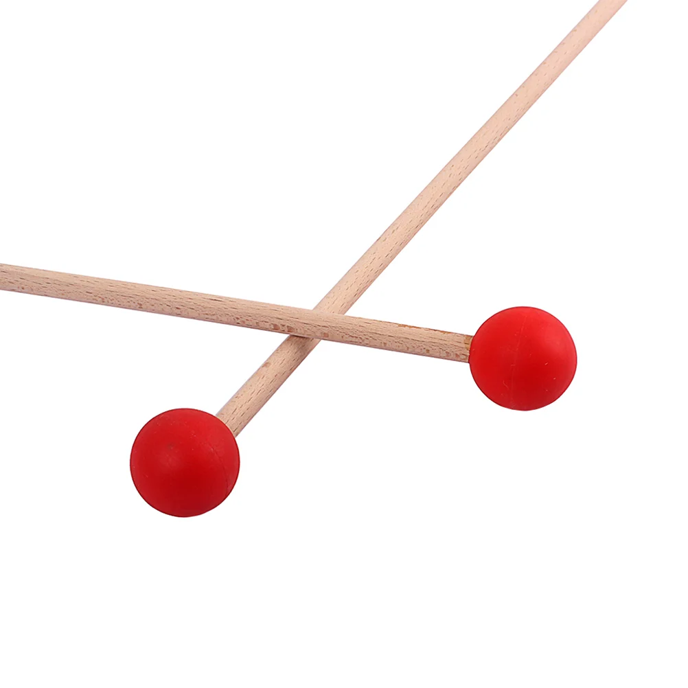 Trustworthy Percussion Accessories Glockenspiel Drumstick Wooden Red Drumsticks Bell Mallets