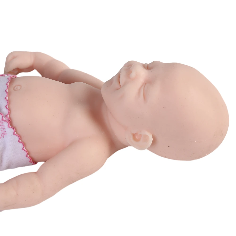COSDOLL 15,7 Zoll 1,9 kg volle Silikon-Reborn-Puppen, realistisches schlafendes Jungenspielzeug, unbemalt, unvollendete Puppen, DIY leere Spielzeug-Sets