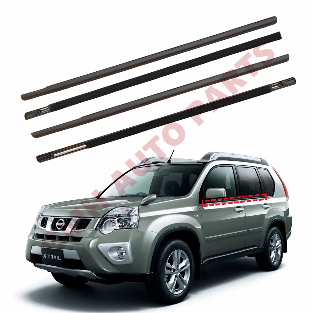 

Наружная уплотнительная полоса для окна, двери, набор из 4 предметов для Nissan X-TRAIL XTRAIL T31 2008-2013, замена # 80821-1DA0A 80820-1DA0A