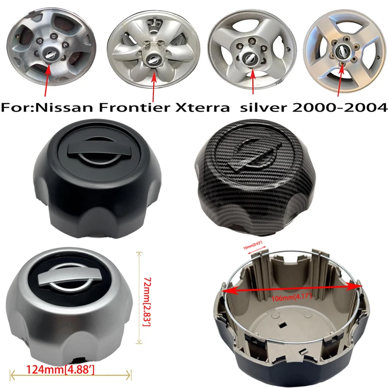 

4PCS/lot wheel hub cover For:Nissan Frontier Xterra silver 2000-2004 40315-7Z100