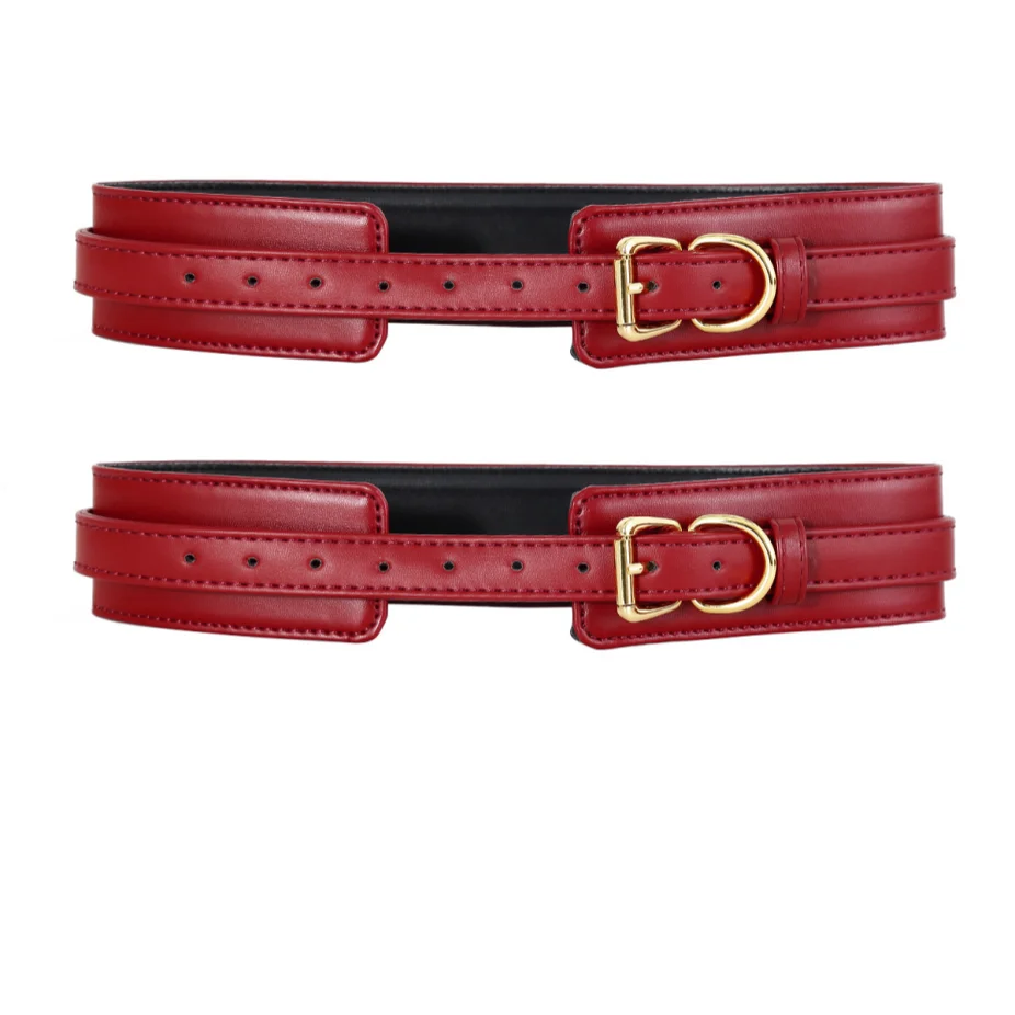 SM Novelty Leather Leg Cuffs for Restraint and Bondage Thigh Restraint Leg Rings Couple Sex