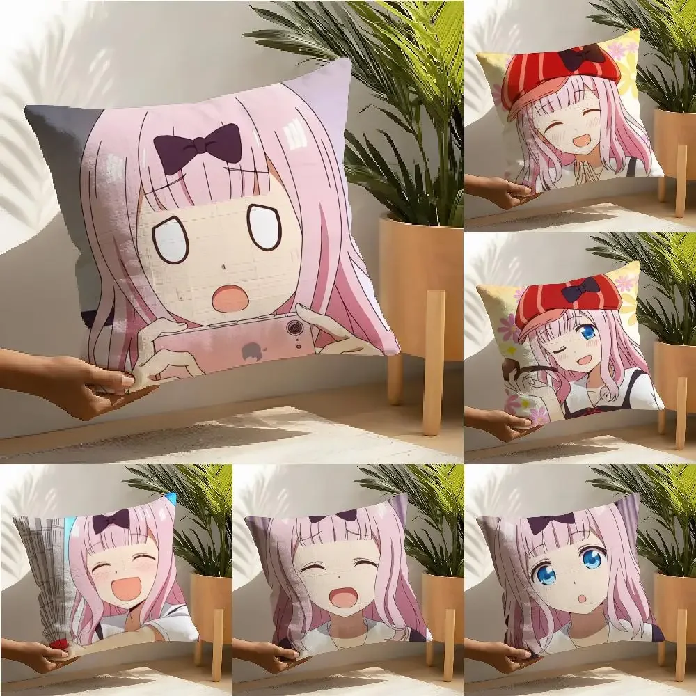 K-kaguya Wants tobe ConfessedES Pillow Case linen pillow case sofa home decor cushion cover cushion cove