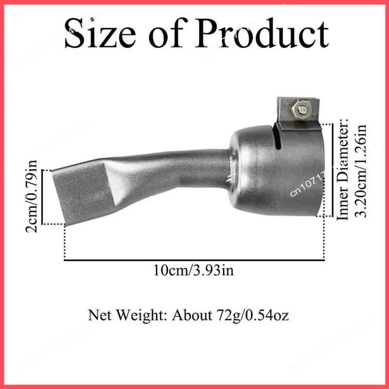 B52c 2 peças 20mm pontas de bico de soldagem plana para bico de solda de piso de pvc ponta de soldador de aço inoxidável para soldagem de ar quente tourch