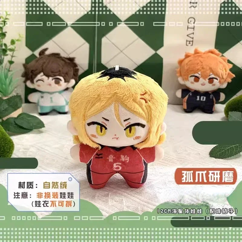 

Wholesale Anime Hinata Shoyo Kozume Kenma Kawaii Cosplay Print Starfish Body Keychain Pendant Keyring Figures Accessories 12cm