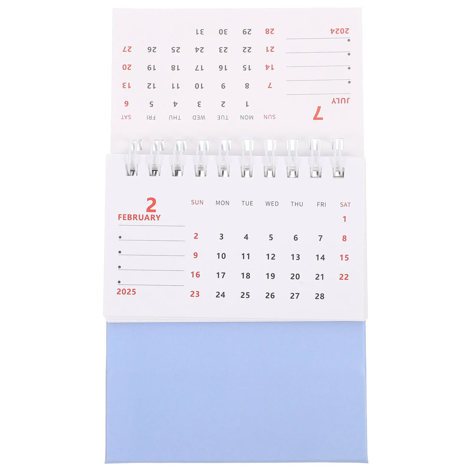 Mini Desktop 2025 Small Desk For Office Home Decor Flip Calendar Standing Note Organizer Household Monthly Planner Office
