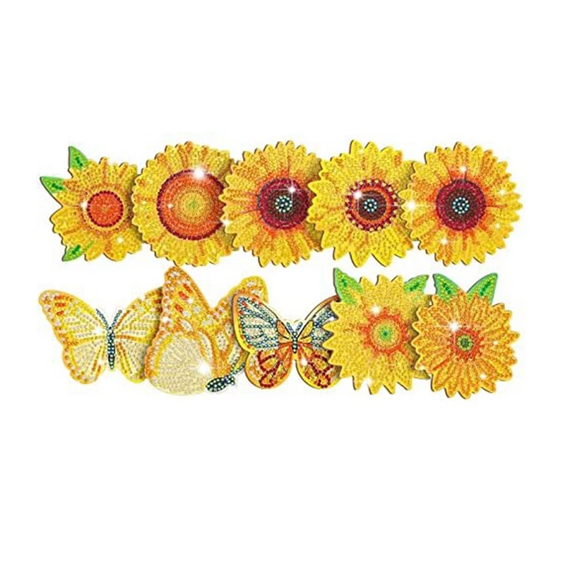 

Sunflower Diamond Painting Coaster Kit With Bracket Suitable For Beginners, Adults, And Art And Crafts Supplies Set Kit