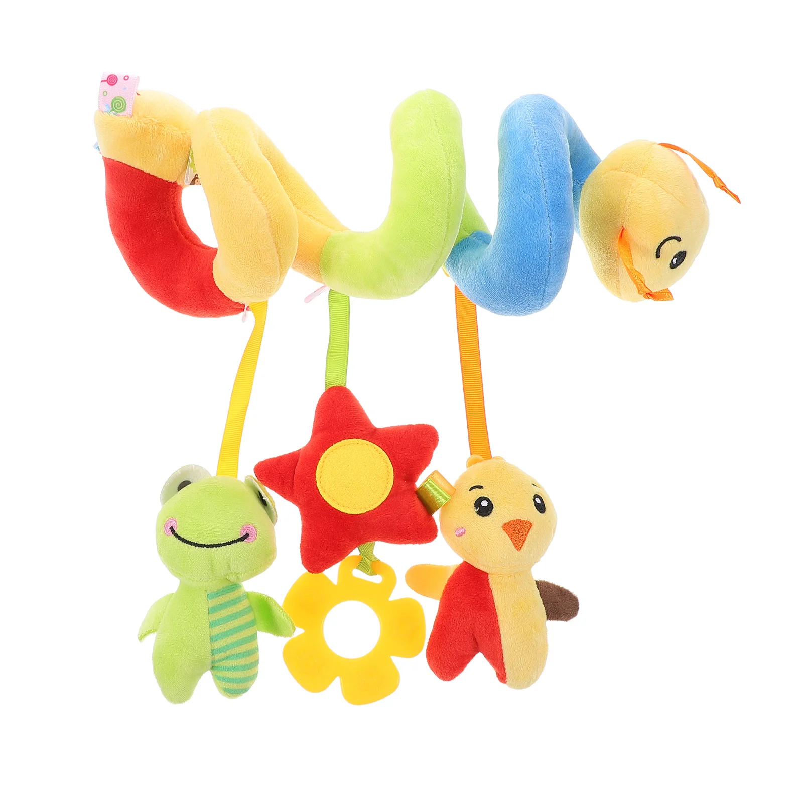 Baby Spiral Hanging Car Crib Stroller Seat Soft Sensory Development Soothing Infant Activity Stroller Arch Toy