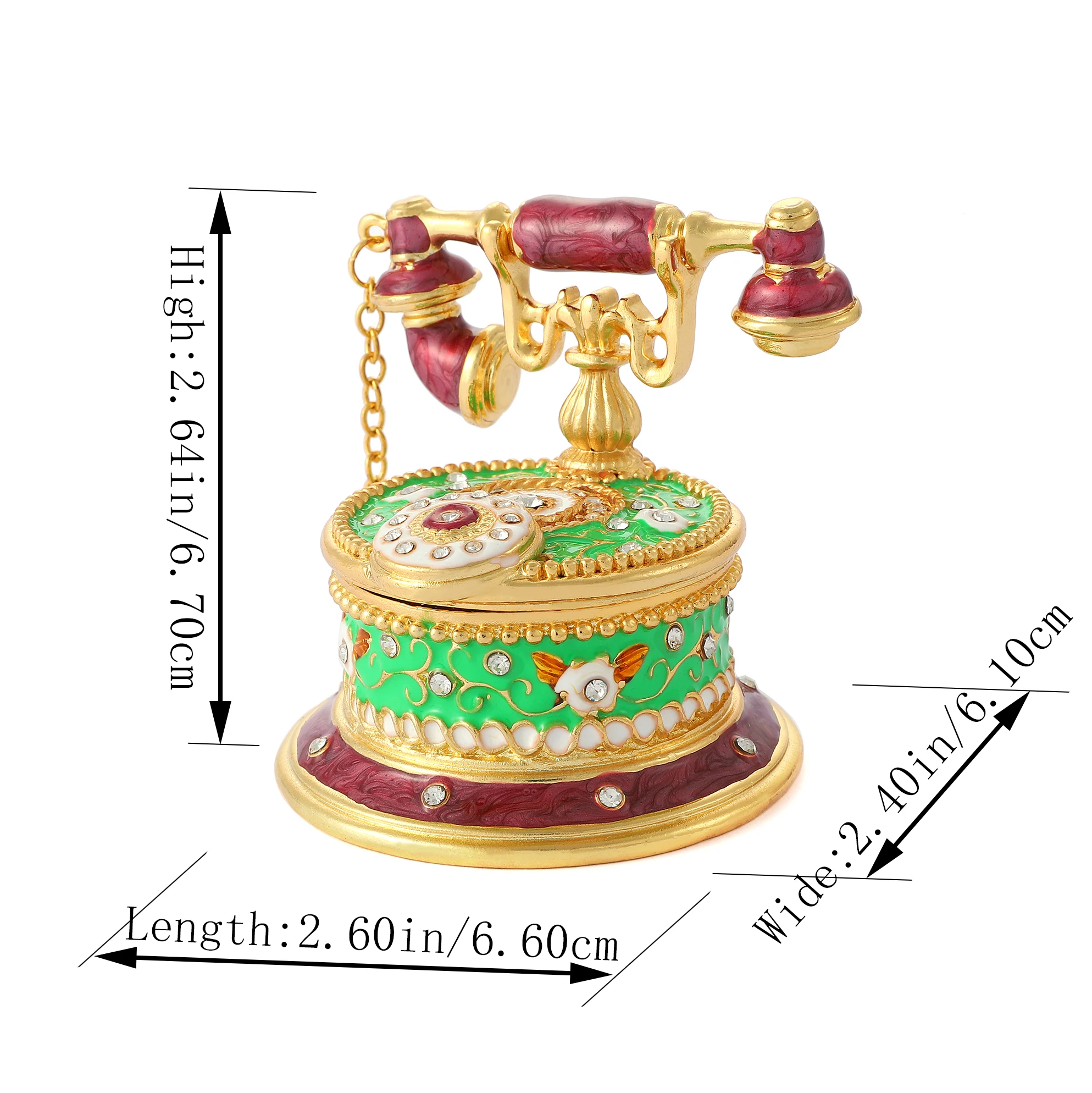 QIFU Creative Old-fashioned Home Telephone Shape for Decoration