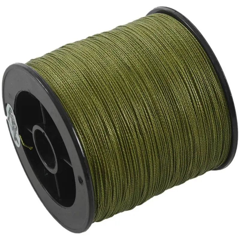 CYCLI-8Pcs 500 M 30 LB 0.26Mm Fishing Line Strength PE Braided 4 Strands Green