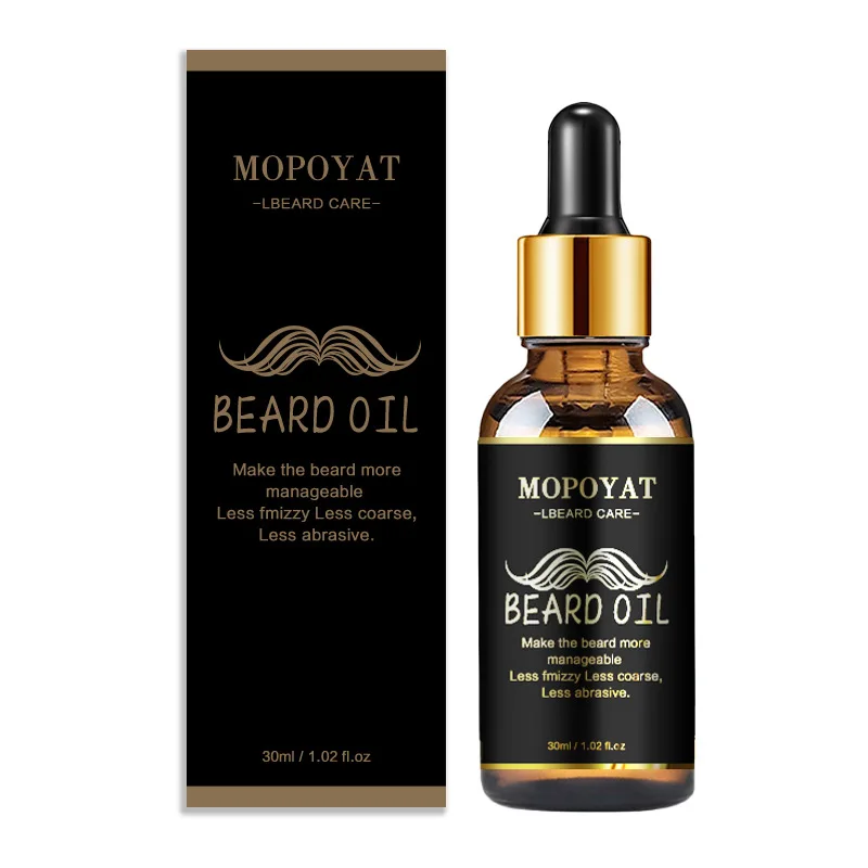 Beard Oil Enhance Mustache Nourishing Smooth Longer Thicker Regrowth Shine Strengthens Anti Hair Loss Treatment Beard Growth Oil