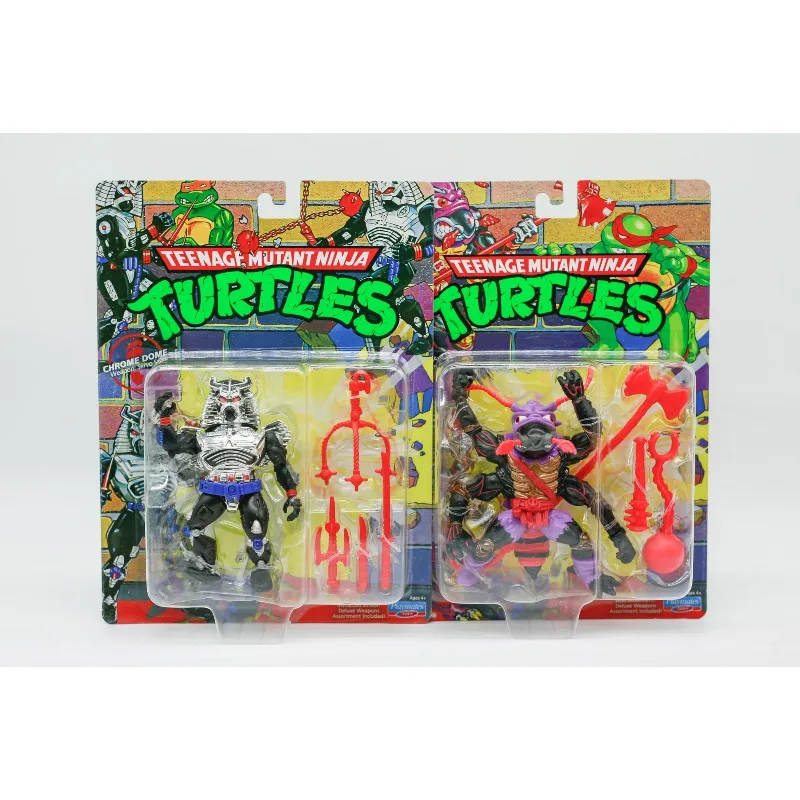 Playmates Teenage Mutant Ninja Turtles Movable Joint Anime Figure Tyrannosaurus Ant Tail Steel Head Doll Model Collect Ornaments