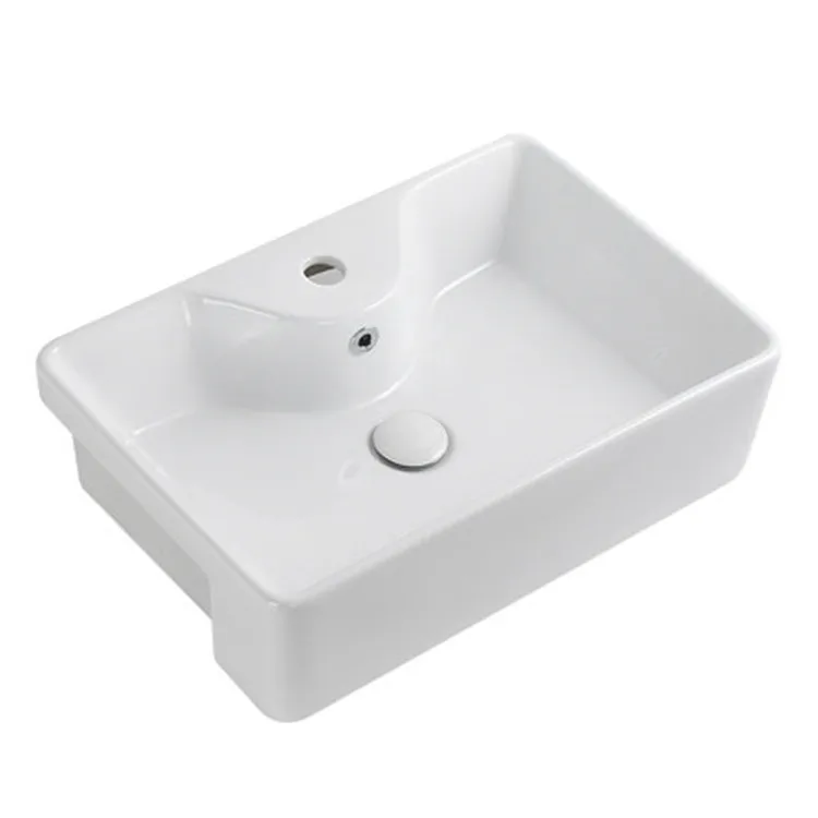 

Narrow embedded washbasin semi-embedded mid-basin semi-hanging basin on the platform washbasin