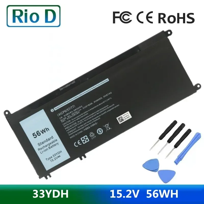 New 33YDH PVHT1 99NF2 Battery for Dell Inspiron 15 7577 17 7773 7778 7779 7786 3579 5587 7588 3590 3779 P71F P30E