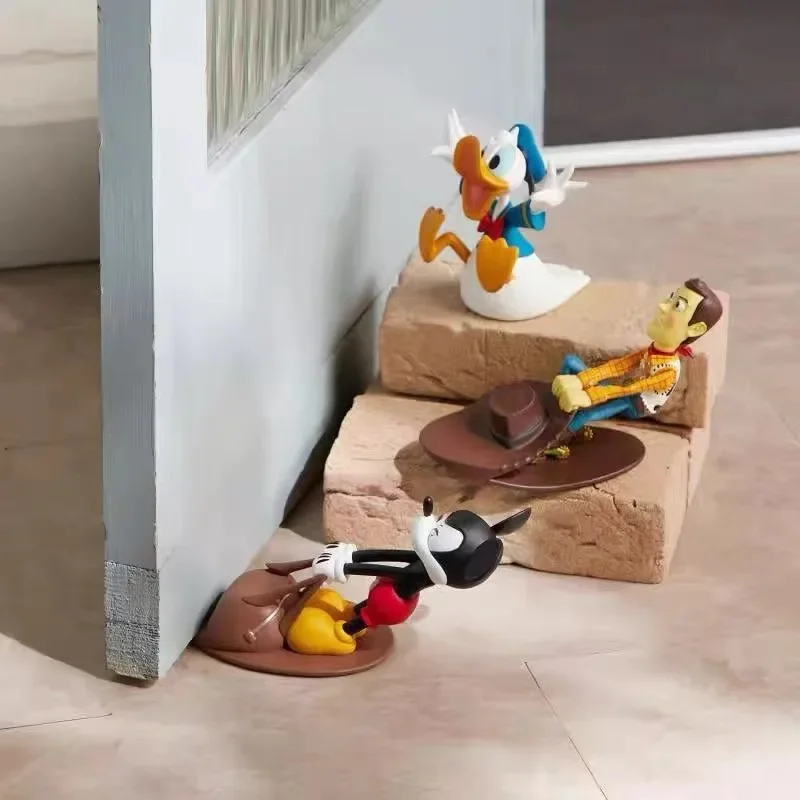 Disney Mickey Mouse Door Stopper Anime Funny Floor Rear Retainer Doorstops Holders Cartoon Home Decoration Anti-collision Stop