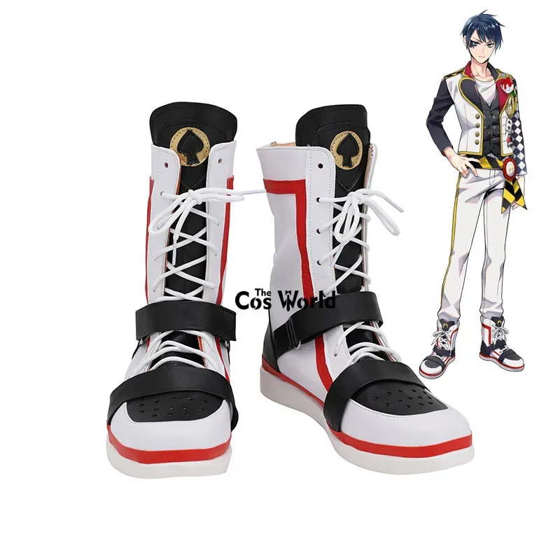 

Twisted Wonderland Deuce Spade Games Настроить обувь для косплея на плоской подошве Сапоги