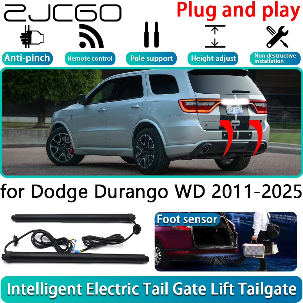 

ZJCGO for Dodge Durango WD 2011-2025 Car Electric Powered Tailgate Power Liftgate Automatic Tailgate System With Foot Sensor