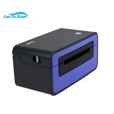 High speed 4 inch smooth paper feeding automatic paper inhaling fanfold thermal shipping label printer