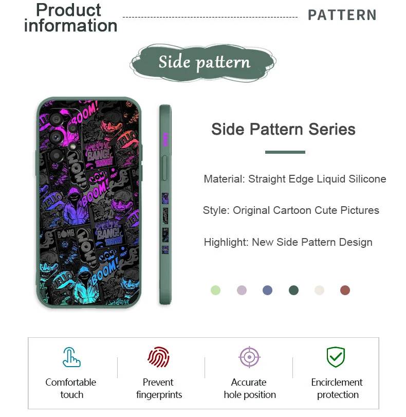 Blackface Clown Hülle für Samsung Galaxy A73 A53 A33 A23 A13 A72 A52 A52S A32 A22 A12 A71 A51 A31 A21S 4G 5G Cover – Detail 3
